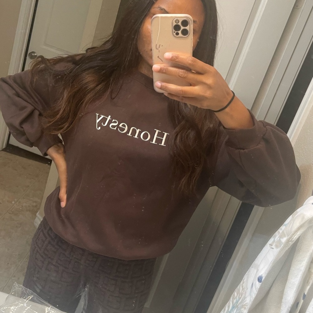 Honesty chocolate fleece‎ sweatshirt
